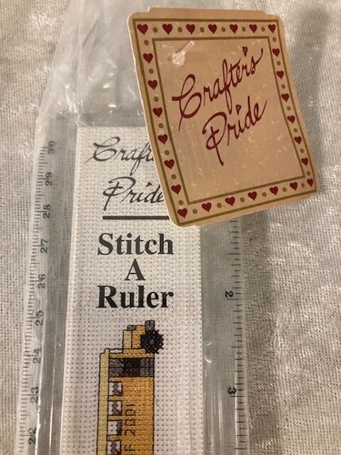 Crafter's Pride Stitch A Ruler Punto de Cruz 12" Largo 14 Ct Vinilo-Tejido Acrílico - Imagen 2 de 5