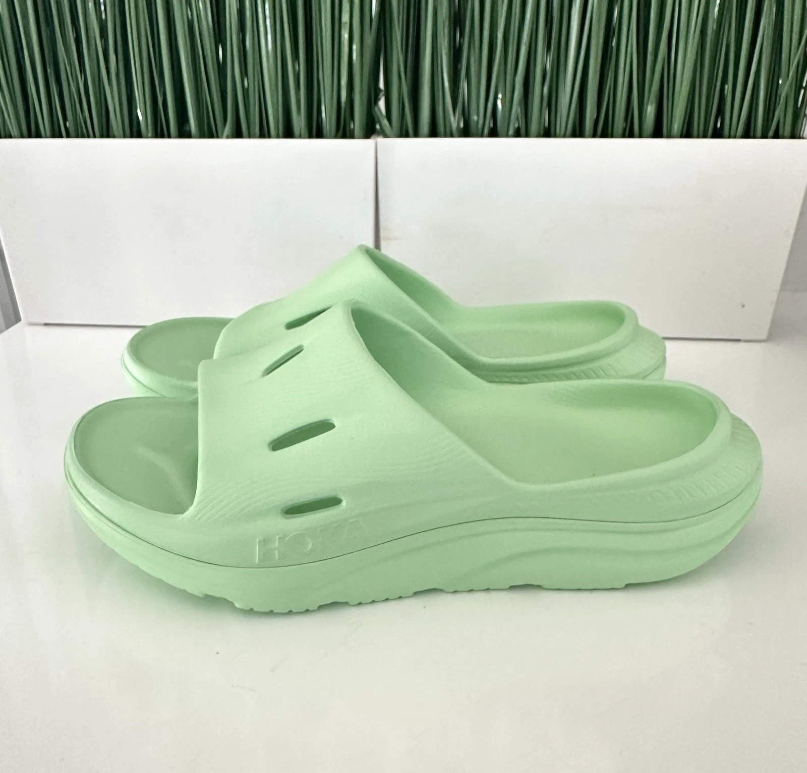 HOKA ONE ONE Sandali Hoka Ora Recovery Slide 3 slip on verdi donna taglia 11 uomo taglia 9