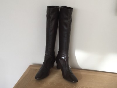 narrow fit knee high boots