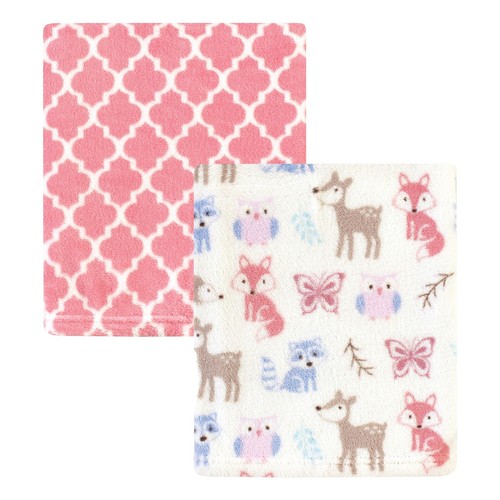 COLLOKY Manta De Bebé Niña Franela Y Sherpa Pink / Rosado (talla única - Foto 9