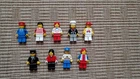 Vintage LEGO Minifigures 6399 Airport Shuttle Complete All 9 Nine Minifigs HTF