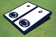 Penn State University Nittany Lions Navy Blue Matching Border Cornhole Boards