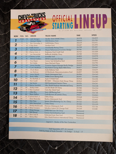 Inaugural Walt Disney World Speedway NASCAR Truck Race Program. Tickets, Package - Picture 5 of 12