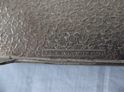 Caja de baratija de metal diseño de gallo forrado de madera ocupado Japón marcado forrado de madera - Imagen 10 de 10