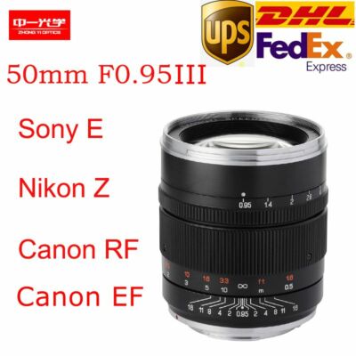 Zhongyi Mitakon Speedmaster 50mm F0.95 III Full Frame Lens for RF/E/Z/L Mount 