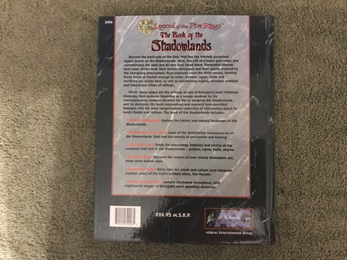 AEG: Legend of the Five Rings - The Book of the Shadowlands - NM FF TSR - Picture 2 of 2
