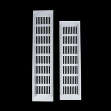 Choose Size Silver LOUVRE AIR VENT Brick Wall Ventilation Grille Cover Internal