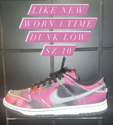 NIKE DUNK LOW GRAFFITI PINK SZ 10 DM0108 002 AUTHENTIC VTG RARE BOX VHTF