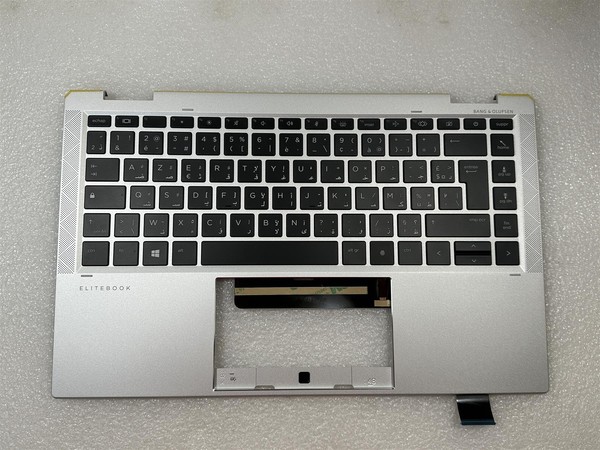 FüR Hp Elitebook X360 1040 G8 M46731-FP1 Azerty Arabic Handauflage Tastatur Neu-image