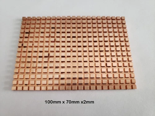 2.5" SATA HDD Hard Disk SSD Pure Copper Heatsink Cooling Fin (100 x 70 x 2mm)