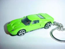 HOT 3D GREEN FORD GT CUSTOM KEYCHAIN key keyring BLING 1/64 matchbox 2005 05
