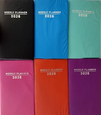 2026 Weekly Pocket Appointment Planner Calendar Day-Timer 4"x6.5" Select: Color