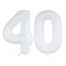 GOER Number 40 Balloons for 40th Birthday Party Decorations,42 Inch Jumbo Foi...