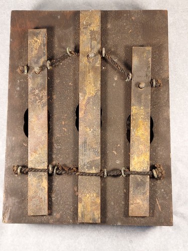 Antik/Vintage Holz/Metall handgefertigtes Instrument Xylophon schöner Klang - muss gereinigt werden - Bild 2 von 11