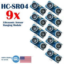 9 PCS Ultrasonic Sensor Module HC-SR04 Distance Measuring Sensor