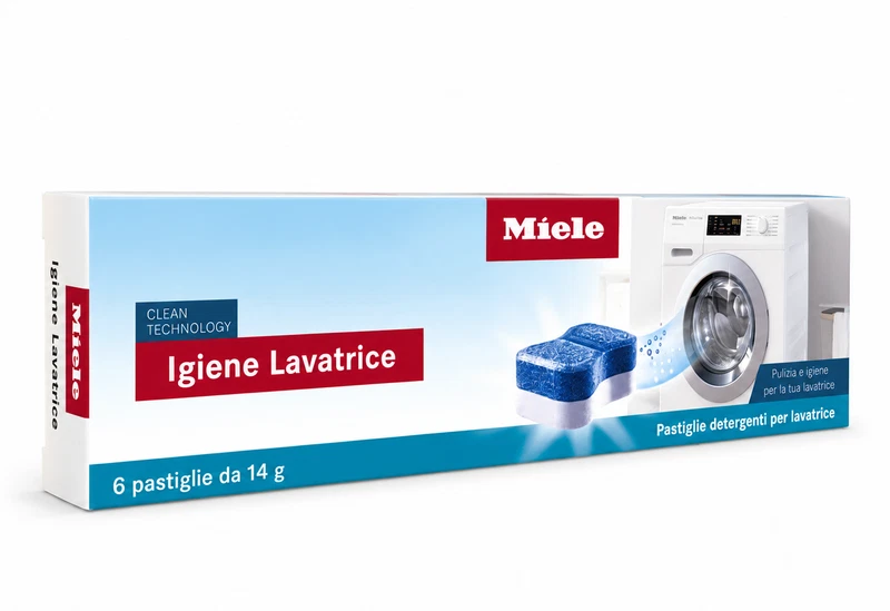 Pastiglie pulizia lavatrice 6 Pastiglie Miele Clean Technology Igiene Lavatrice