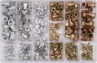 Nietmuttern-Set Mix Stahl, Aluminium M3-M10, 300 StüCk YT-36480 Yato