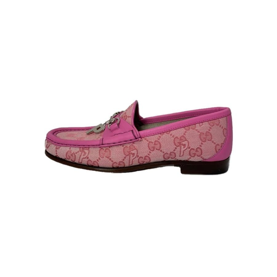 GUCCI Women's Canvas Loafers Dress Shoes Size:35/JP:22 Pink 141149K Authentic thumbnail 2