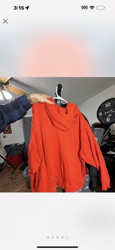 Vintage Nike Air Center Swoosh Hoodie Sweatshirt Orange 2X Damen Y2K - Bild 5 von 5