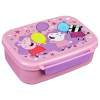 Peppa Pig Lunchbox Rosa Brotdose 18 X 14 X 6 Cm Snackbox FüR Schule Unterwegs