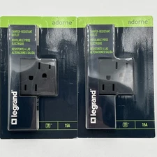 BRAND NEW!! 2 Pack Legrand 15A Tamper-Resistant Electrical Outlet ARTR152G4