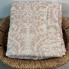 POTTERY BARN STELLA DAMASK DUVET COVER FULL/QUEEN ROSEWOOD READ