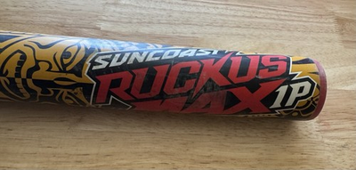 #ad Suncoast Ruckus Max 1P Composite Softball Bat 34quot; 28.5oz Red Black Yellow $170.00