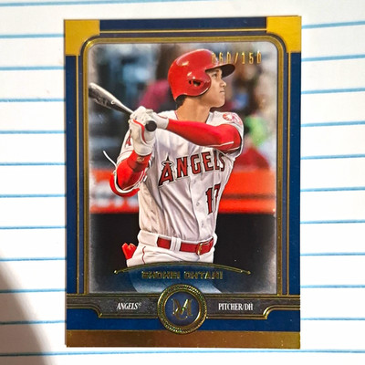 Topps Museum Collection 2019 Shohei Ohtani Los Angeles Angels #3 Sapphire /150