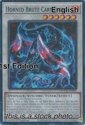 Horned Brute Carnovorus DOOD-EN098 Super Rare 1st Edition