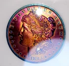 1883-O MORGAN Silver DOLLAR PC MS67  Amazing Toned