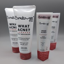 NEW BUNDLE - The Creme Shop What Acne Daily Moisturizer  Spot Treatment 4 PACK