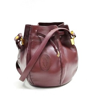 Borsa a tracolla Cartier in pelle bordeaux 2676519