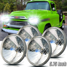 For Chevy 3100 Truck 1958 1959 4pcs 5-34 5.75 Projector Headlights Hilo For Chevy 3100 Truck 1958 1959 4pcs 5-34 5.75 Projector Headlights Hilo