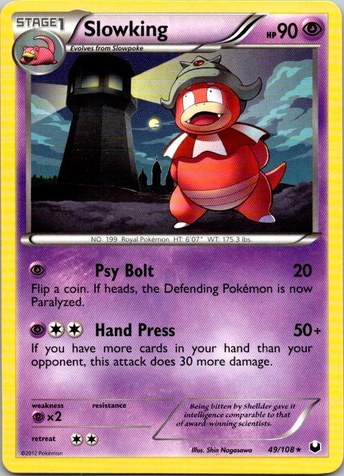 Slowking 49/108 Rare Dark Explorers Pokemon Moderately Played