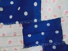 Victorian Quilt Top- STREAK O'LIGHTNING Pattern-Lots of Blue-64x82-VG-DRAMATIC — photo 7