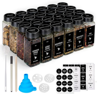 12Er 120Ml GewüRzgläSer Eckig, GewüRzgläSer Set, GewüRzdosen Mit Edelstahl Decke