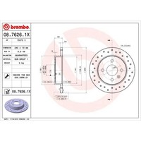 Brembo 2X Bremsscheibe Hinten Ø240 Mm FüR Opel Astra H L48 1.4 1.6 A04 1.2