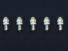 5 Warm White 6V 6.3V Bayonet Lamp LED Light Bulbs for Receiver 47 44 1847