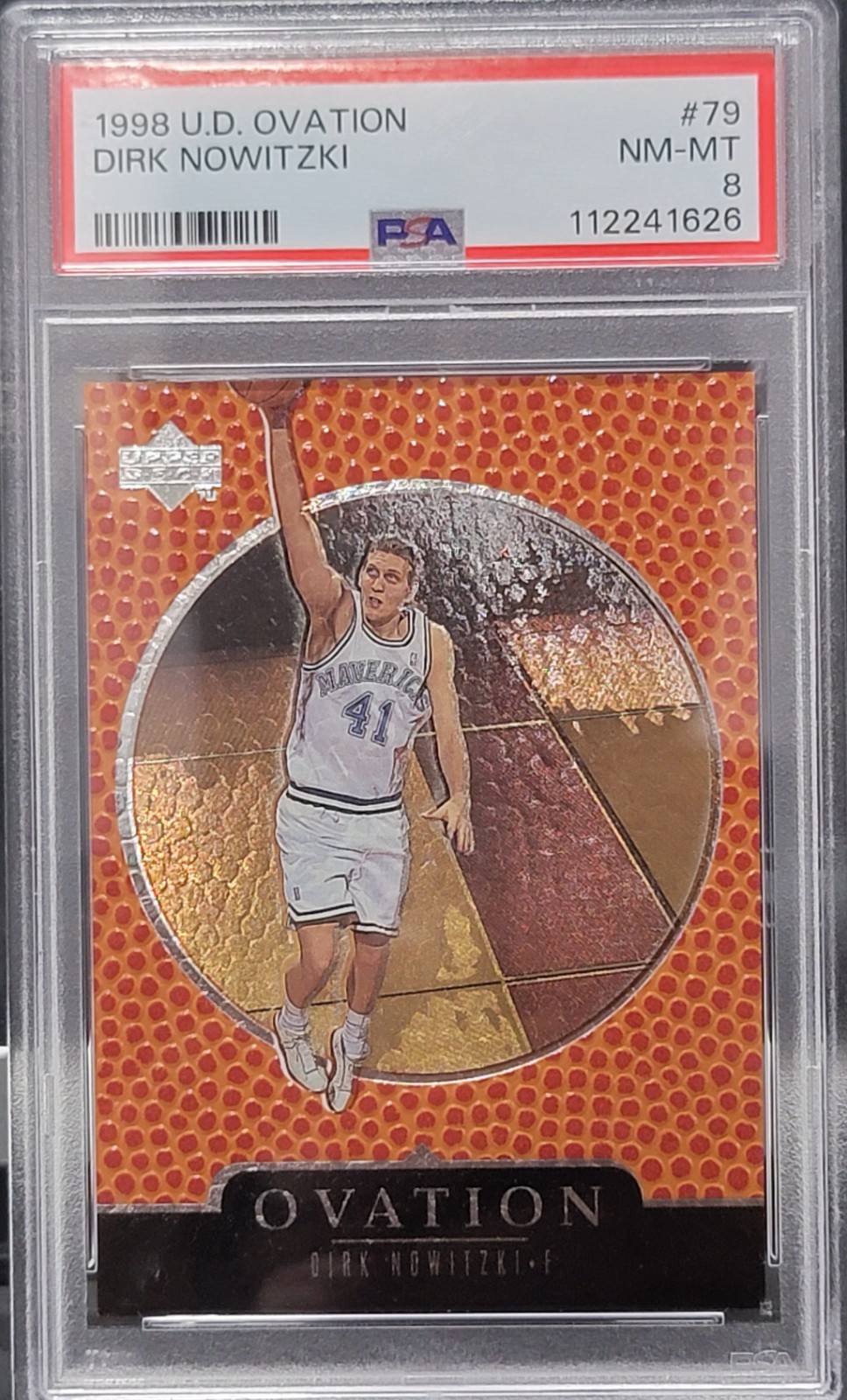 1998-99 Upper Deck Ovation Dirk Nowitzki #79 PSA 8 Rookie RC HOF