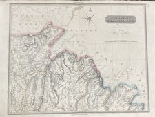 Northern Part of Dumfriesshire, Scotland &ndash; Original 1828 Antique Map