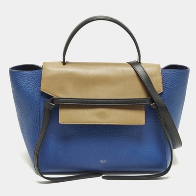 Celine Belt Mini Tricolor Leather Top Handle Bag