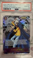 Bandai One Piece CCG Trafalgar Law Manga AA Foil OP05-069 EN PSA 10 2024