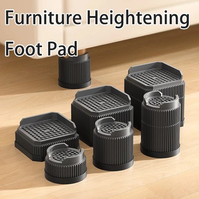 Adjustable Height Furniture Risers - High Load - Bearing, Triple Anti