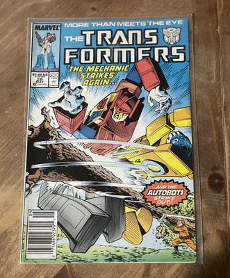 Marvel The Transformers #28 1986 Newsstand Variant Bob Budiansky Optimus Prime