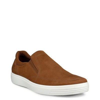 Ecco Men's Classic Sneaker Camel Brown Slip On Shoes EU 44 Size 10 - 10.5 US