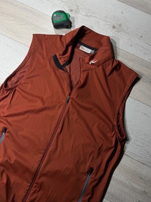 KJUS Men Donan Vest Full Zip Lightweight Golf Outdoor Rust Orange Size 50/M