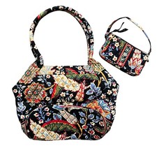 Vera Bradley Quilted Floral Purse With Matching Clutch Cottagecore Boho Colorful
