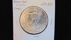 2020 American Silver Eagle ~ 1 Troy Oz .999 Fine Silver ~ Beauty #3