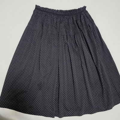 tricot Comme Des Garcons Polka Dot Flared Skirt Black Ad2011 Women