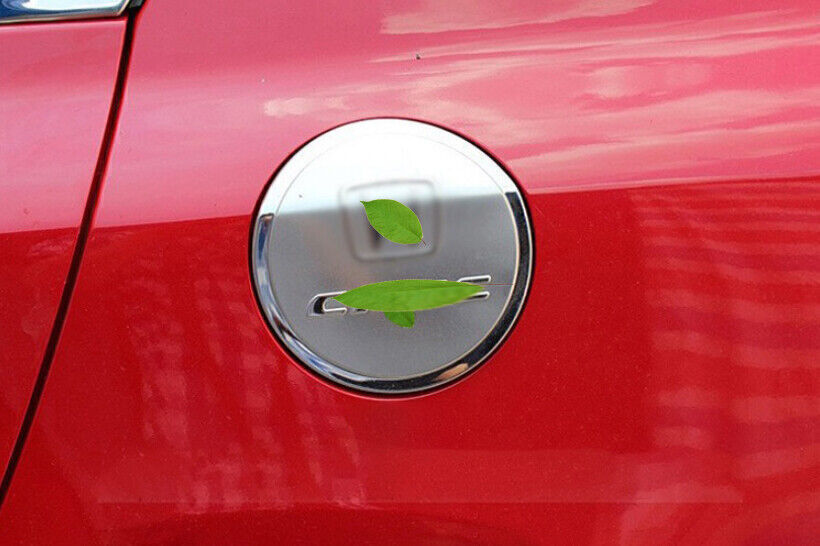 Steel Silver Outside Fuel Oil Tank Cap Cover Trim For Honda Civic 9Th